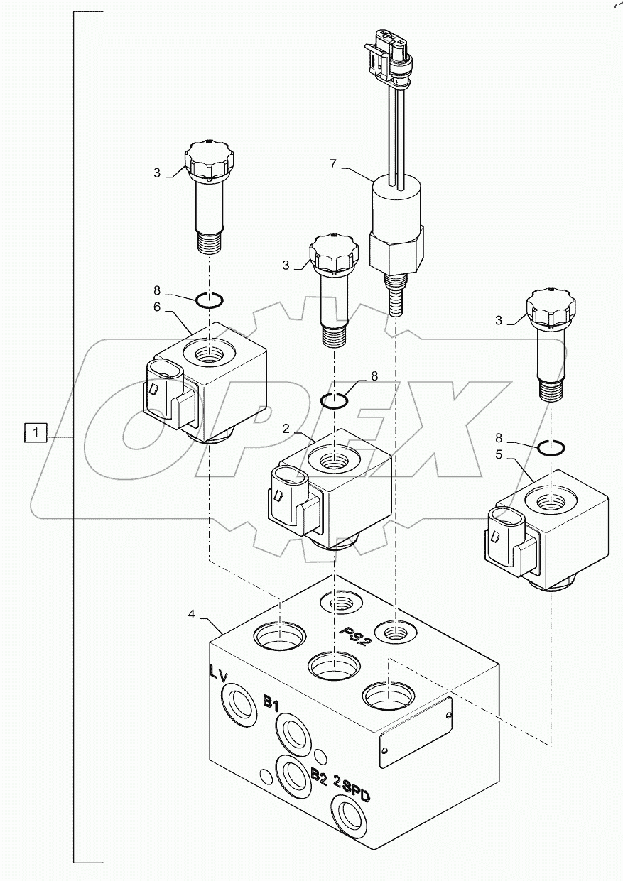 BRAKE VALVE, E-H CONTROLS
