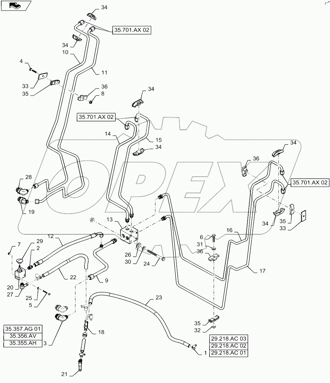  LOADER VALVE PLUMBING