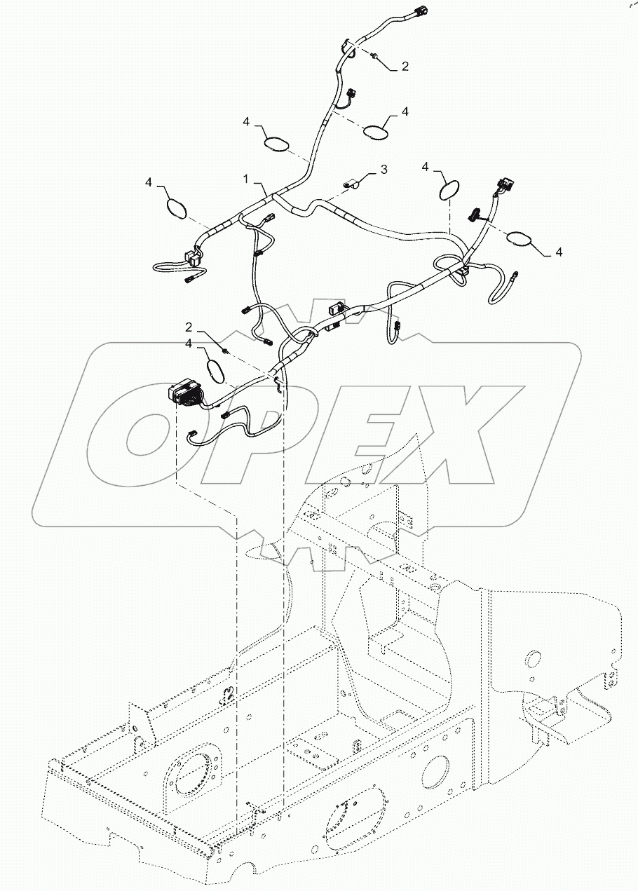  CHASSIS OPTION HARNESS, MECHANICAL CONTROLS ONLY