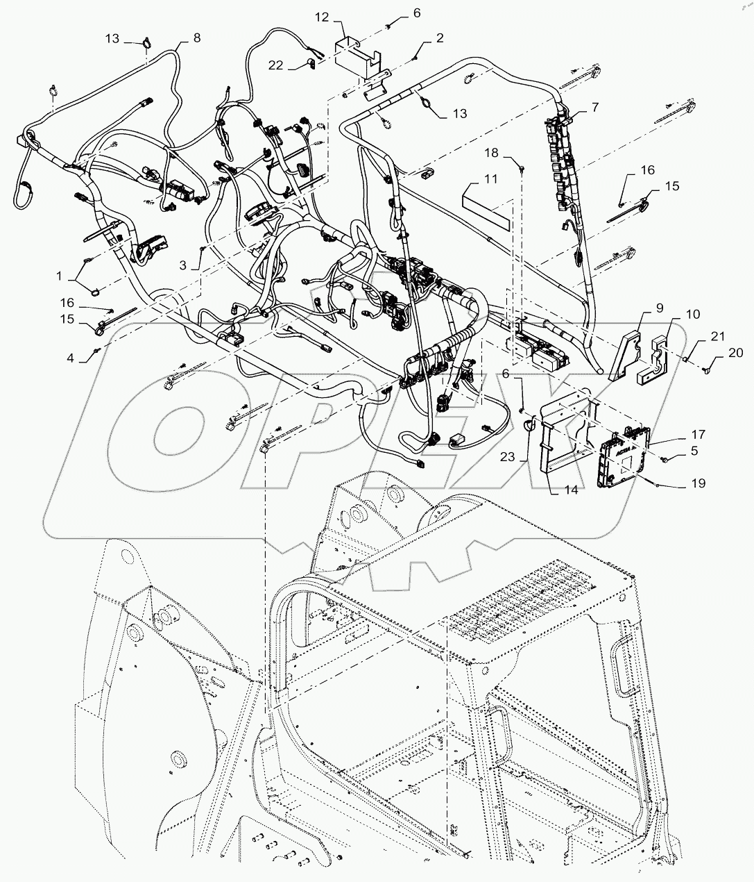  MAIN ELECTRICAL, E-H CONTROLS, ENCLOSED CAB