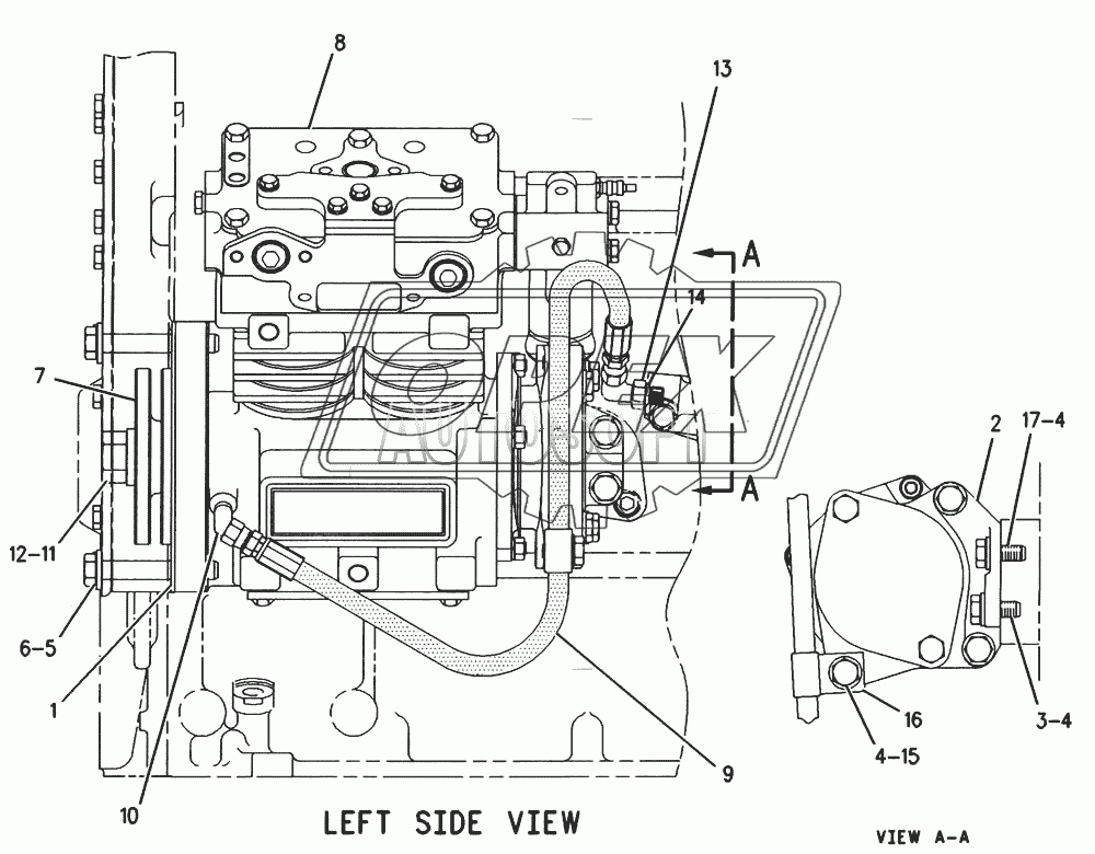 199-9607 Воздушный компрессор 1