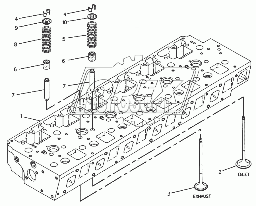 705-1708 Головка блока цилиндров