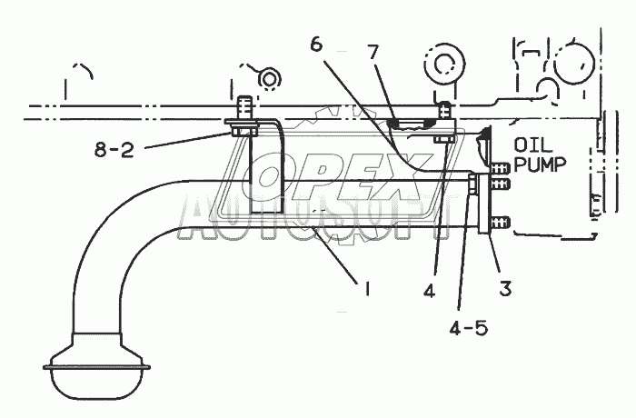 4W-2914 Трубопроводы системы смазки