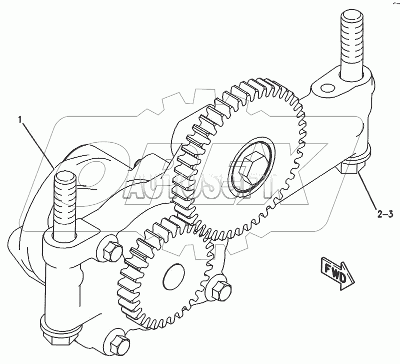 4W-2195 Масляный насос
