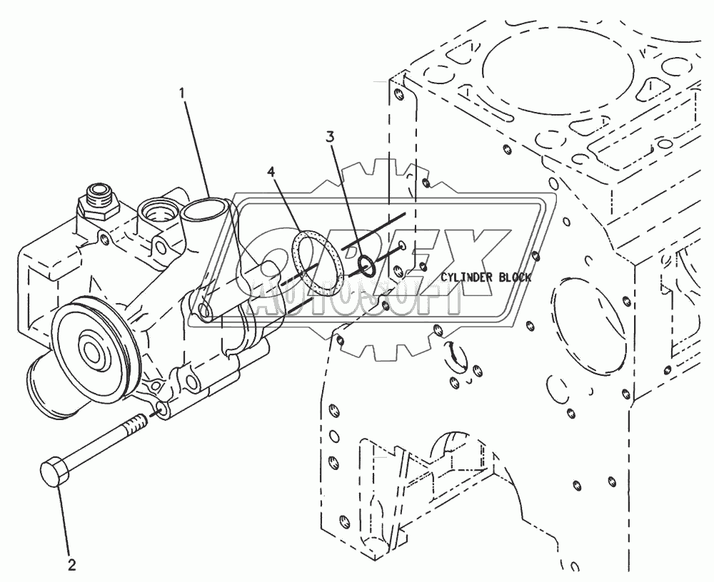 4Р-8538 Насос системы охлаждения