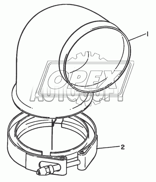 9N-6330 Колено выпускного коллектора