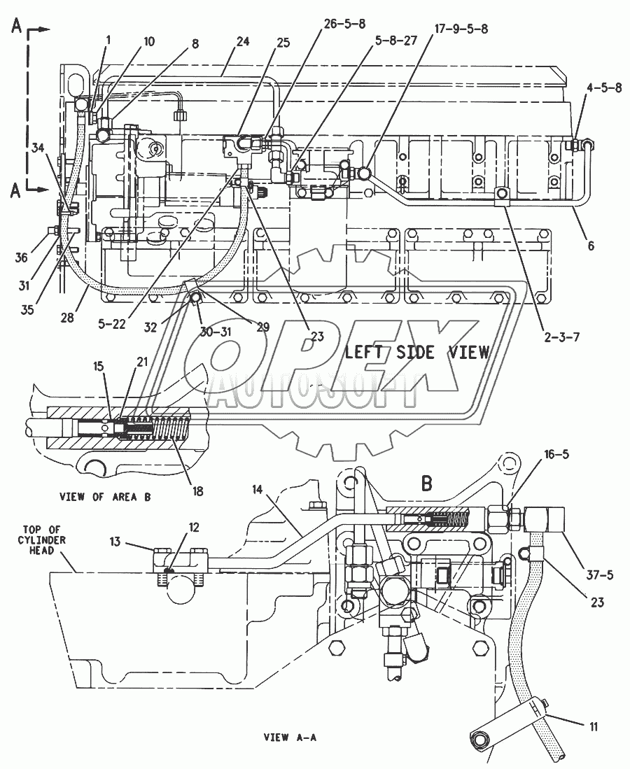 205-8043 Трубопроводы топливного фильтра