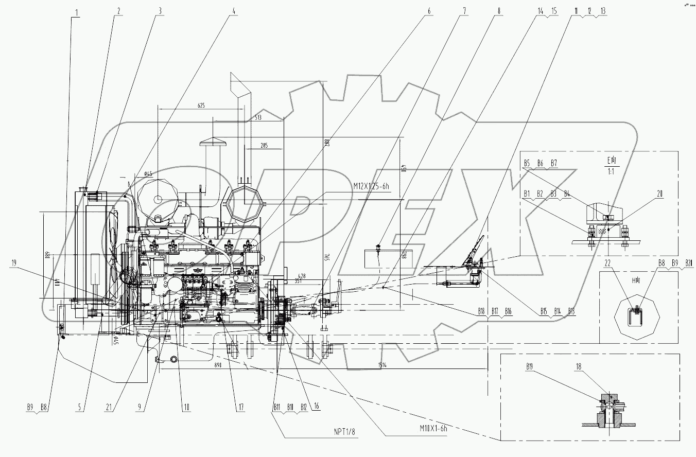 Z33E01T7 Engine Assembly
