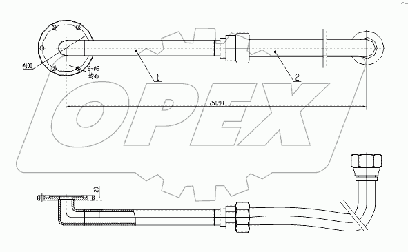 Z33E0302T7 Suction Line Assembly