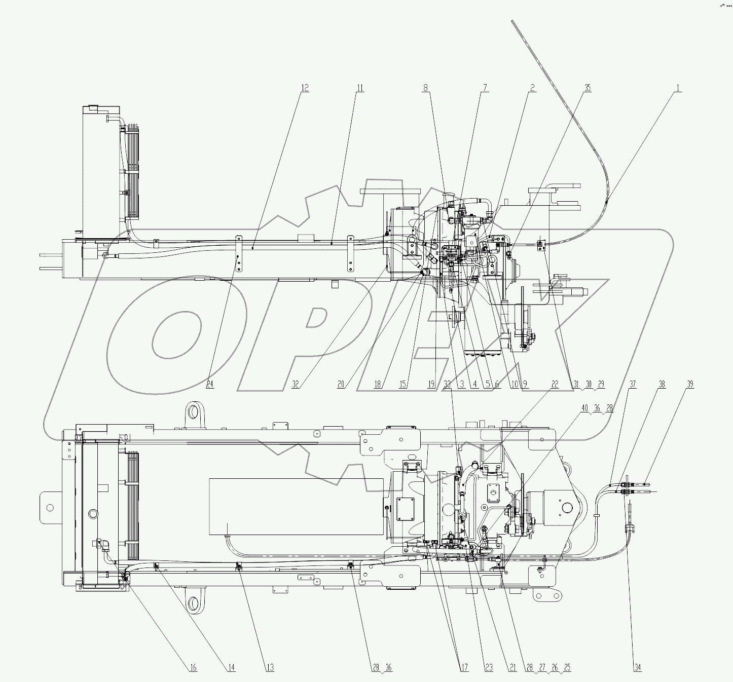 Z33E04T7 Transmission Oil Line And Control System