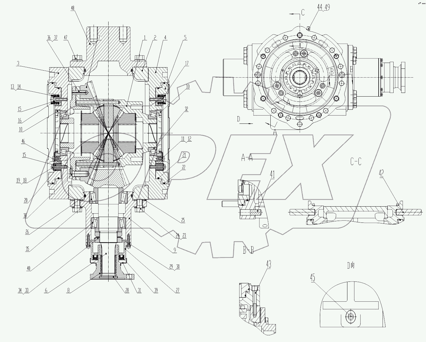 Z33E0501T2 Front Axle Differential