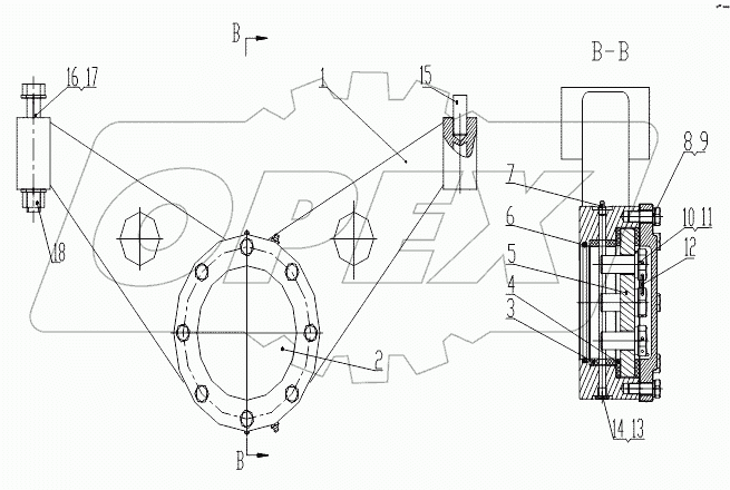 Z33E0503T2 Rear Support Carrier