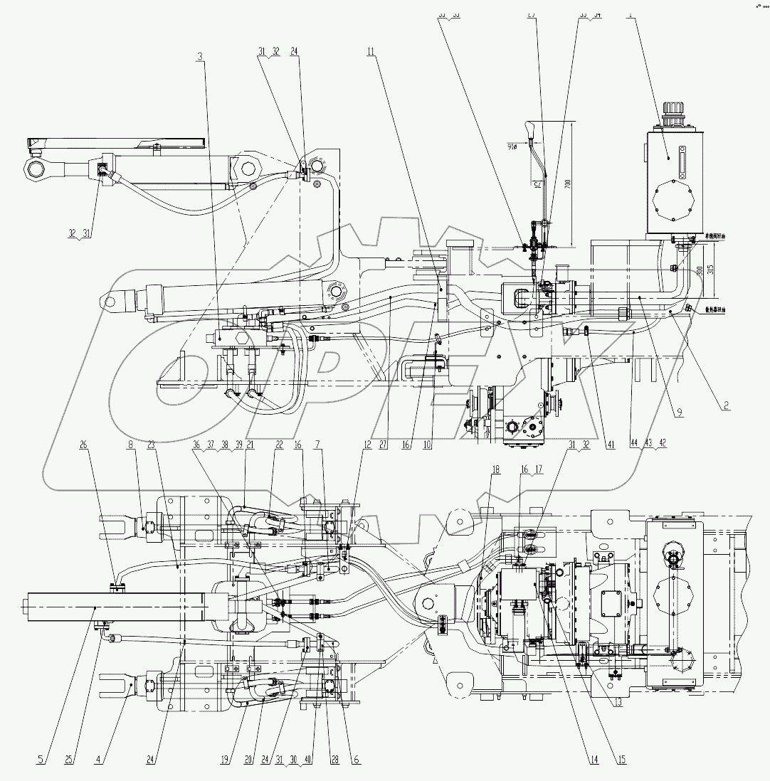 Z33E10T7 Working Hydraulic System