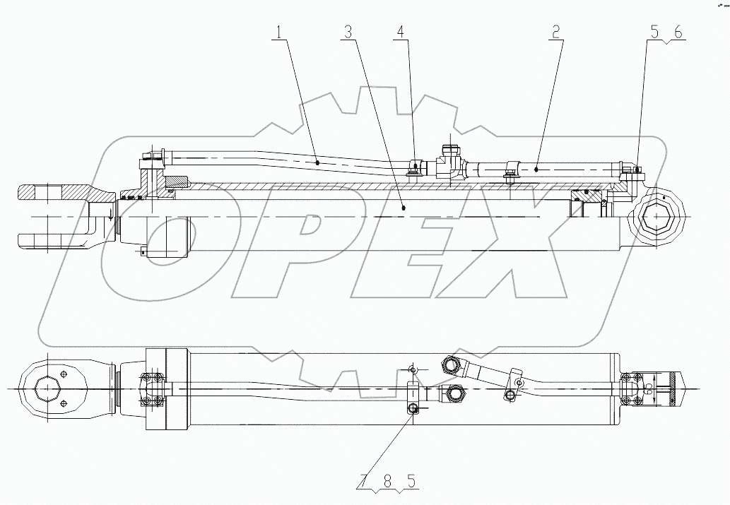 Z33E1004T7 Left Lift Cylinder Assembly