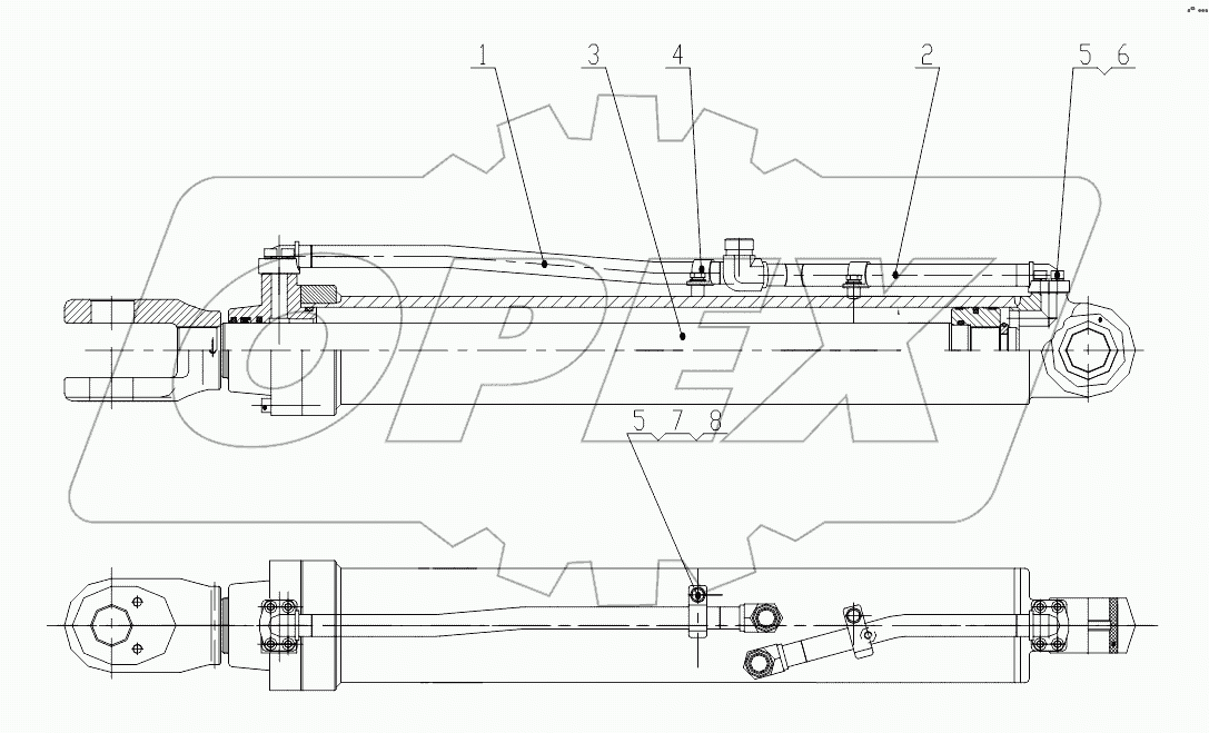 Z33E1008T7 Right Lift Cylinder Assembly