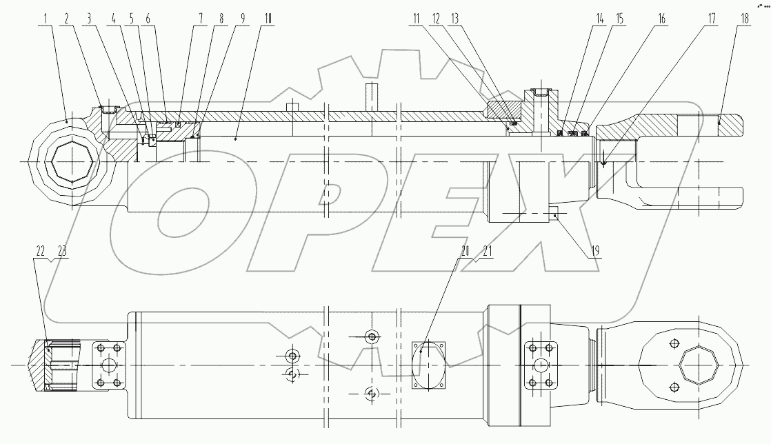 CG933E120/70H.00 Lift Cylinder