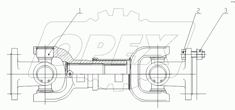 Z33E11T2 Rear Drive Shaft