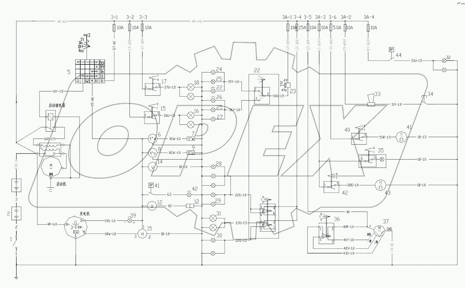 Z33E15T7 Electrical Principle Scheme