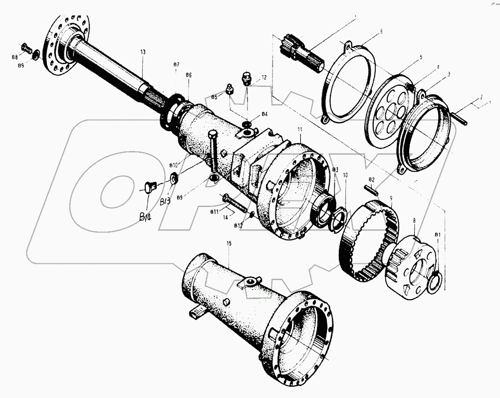 Z35H05 Rear Axle (I), Z40F06 Front Axle