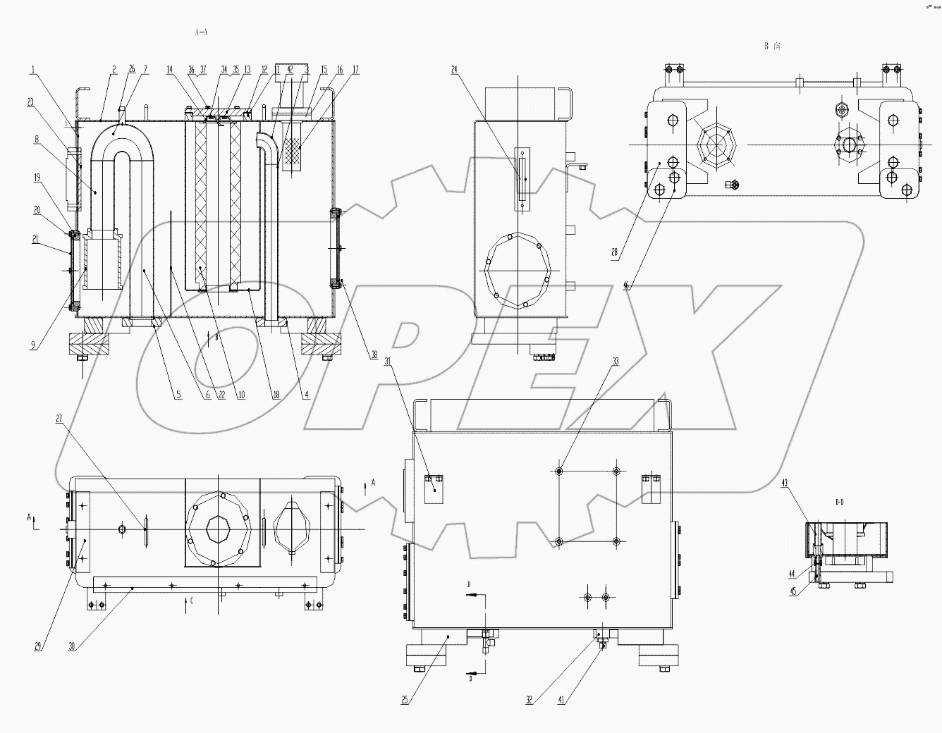 Z35H1001T13 Hydraulic oil box