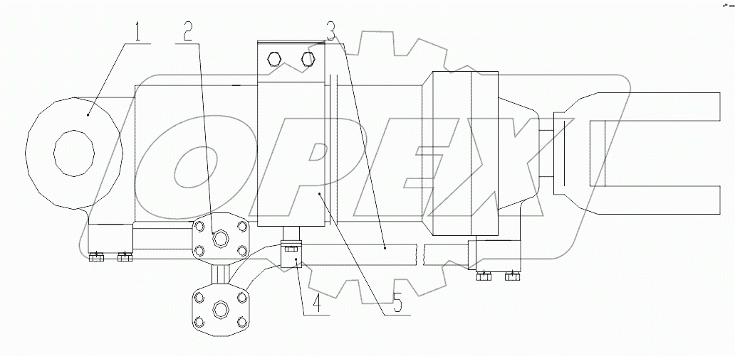 Z35F1005A Left Lift Cylinder