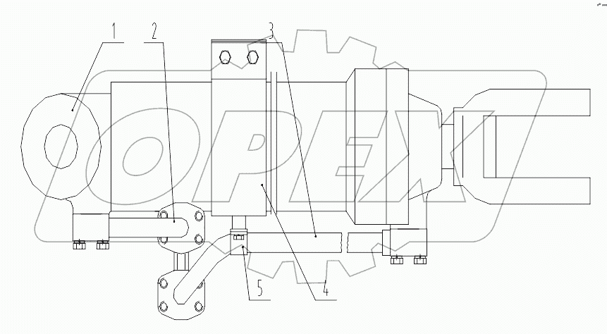 Z35F1009L Right Lift Cylinder Assembly