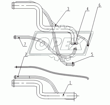 Outlet Water Pipe Assembly