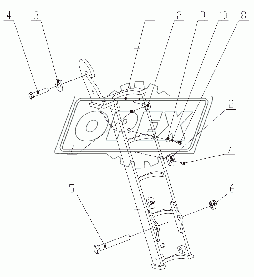 The safety support of lift cylinder