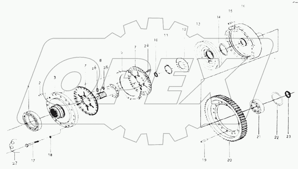 ZL50.3.8Т42 Shaft Assembly