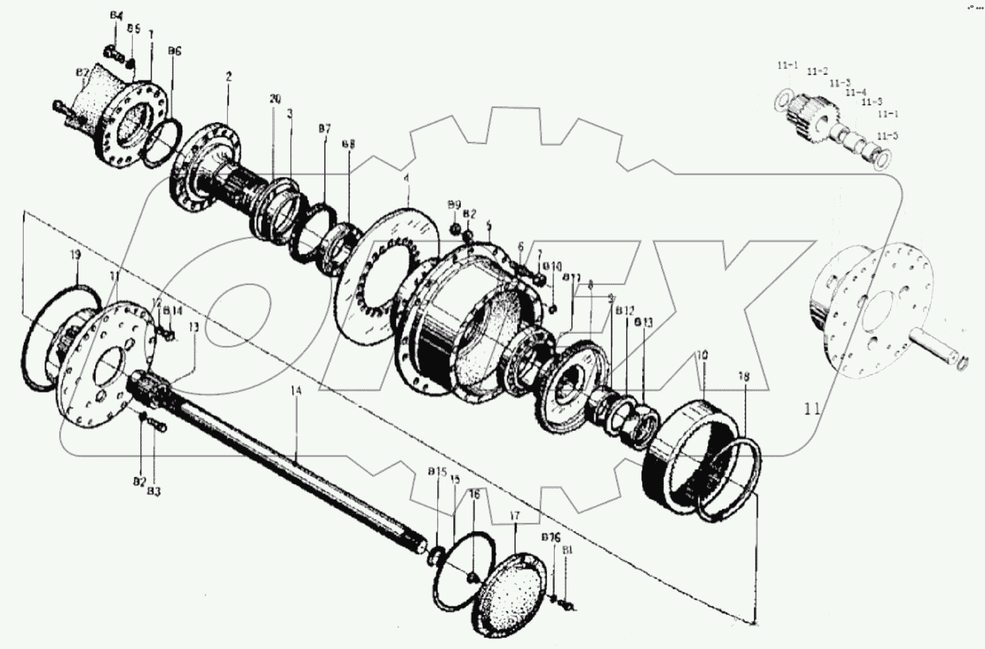Z5EII06 Front Axle (II)