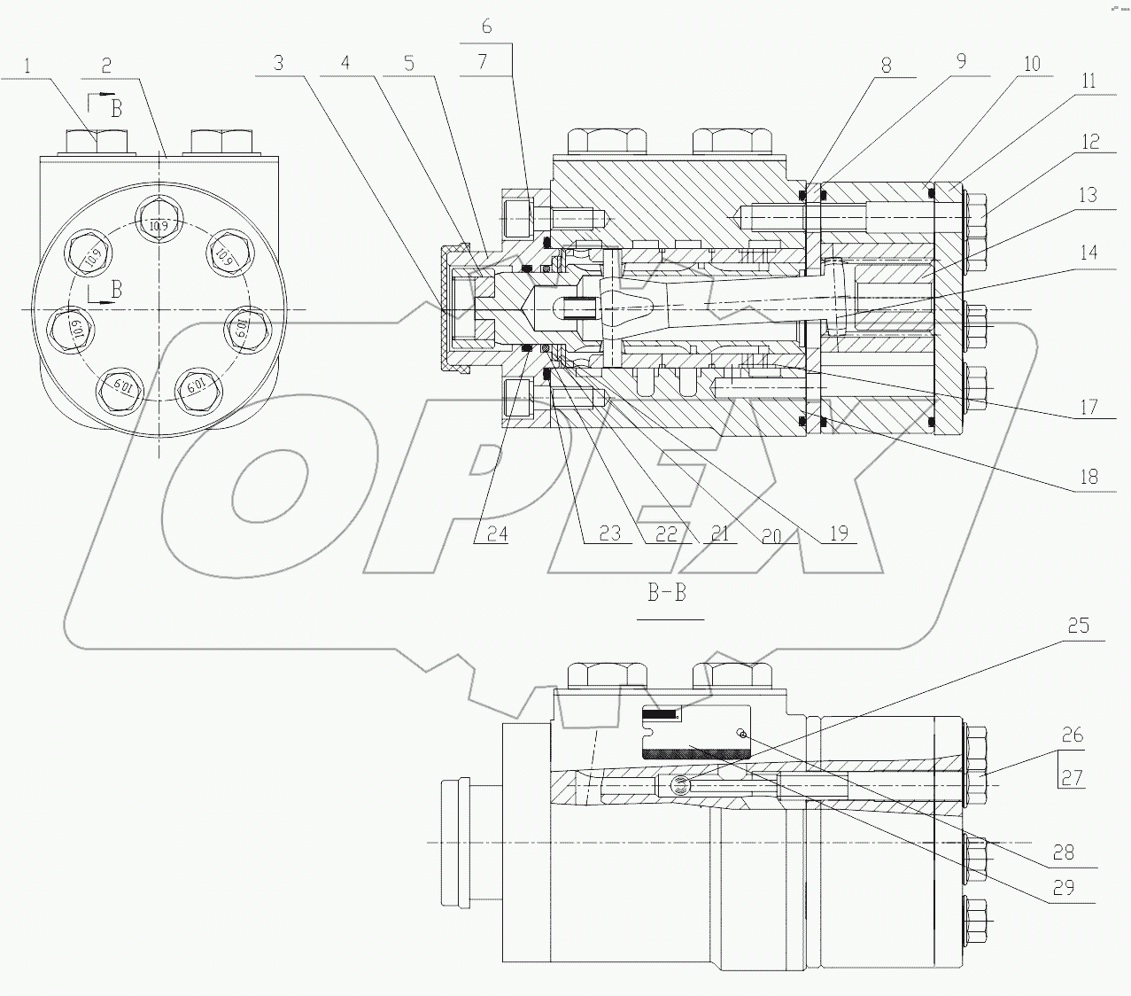 BZZ3-125 (502-3123) Steering Unit