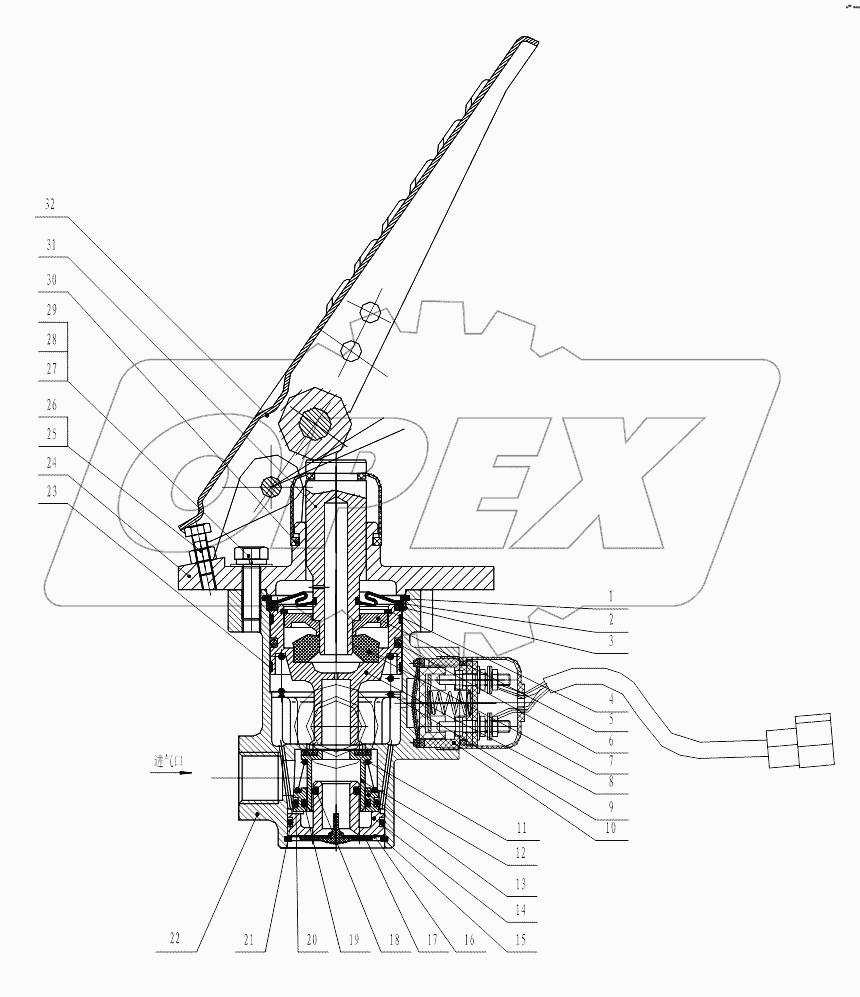 HP3514AB Breaking valve