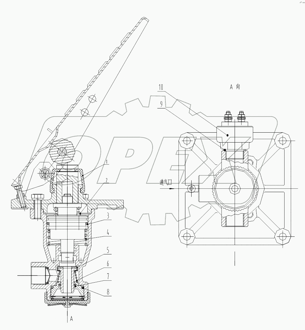 XM60C (CD) -3514002 Air Breaking Valve