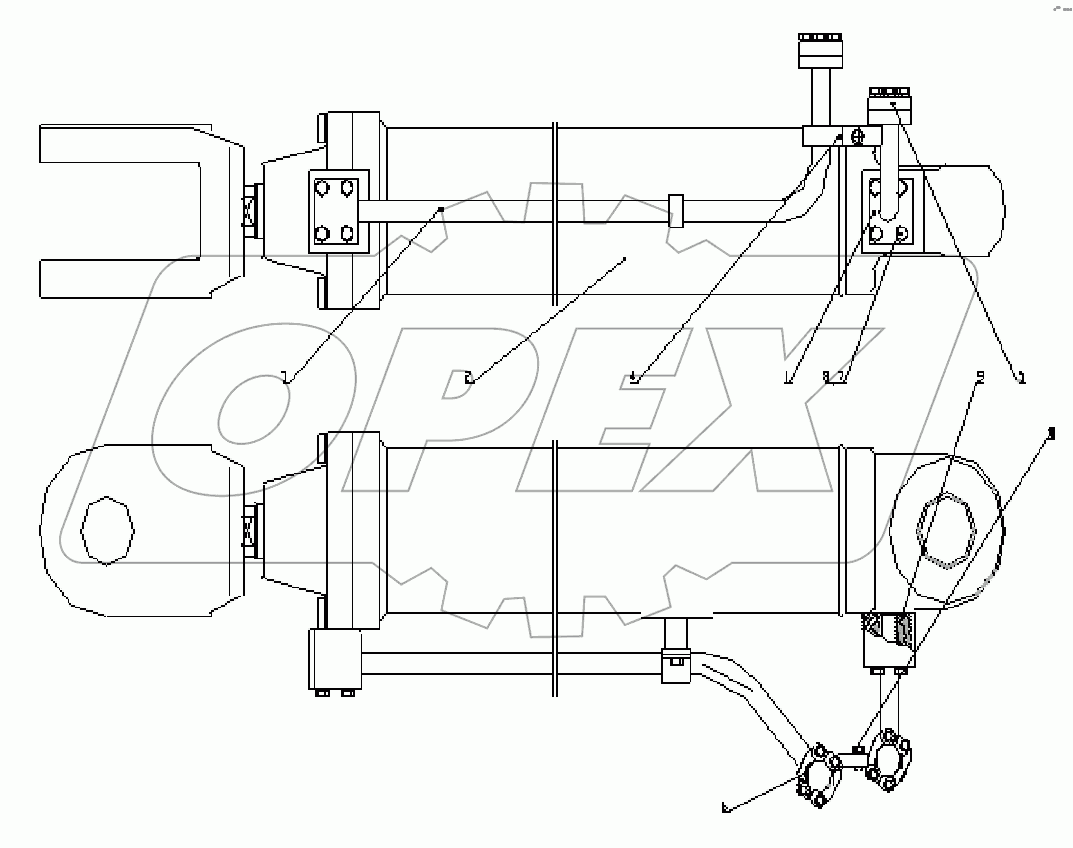Z5E31014 (Z5E31015) Left (Right) Lift Cylinder Assembly