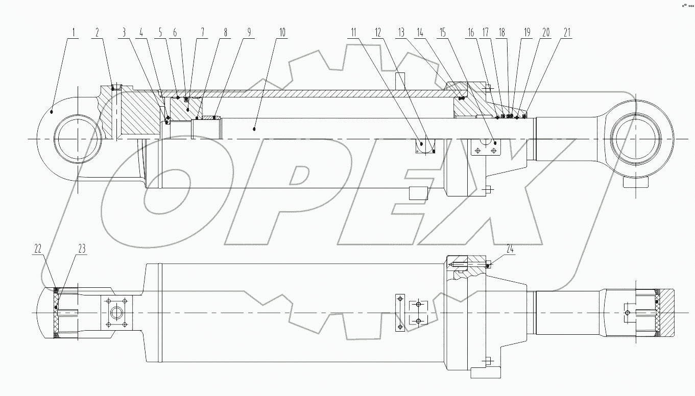 ZL956C-180/90 41 Tilting Cylinder