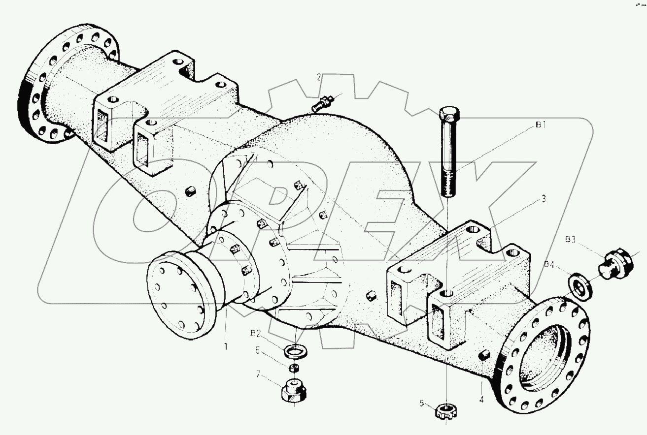 Z50EII06 Front Axle (I)