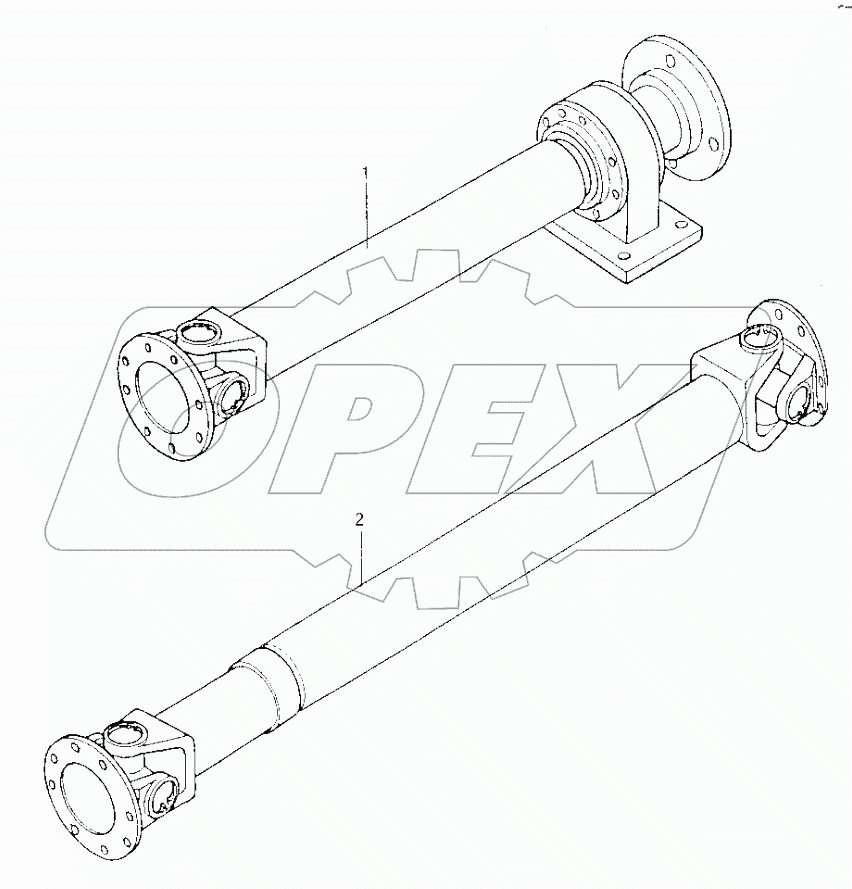 Z50E07T11 Front Drive Shaft, Middle Drive Shaft