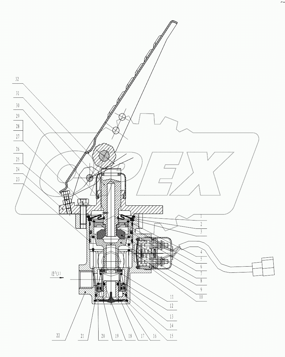HP3514AB Breaking valve