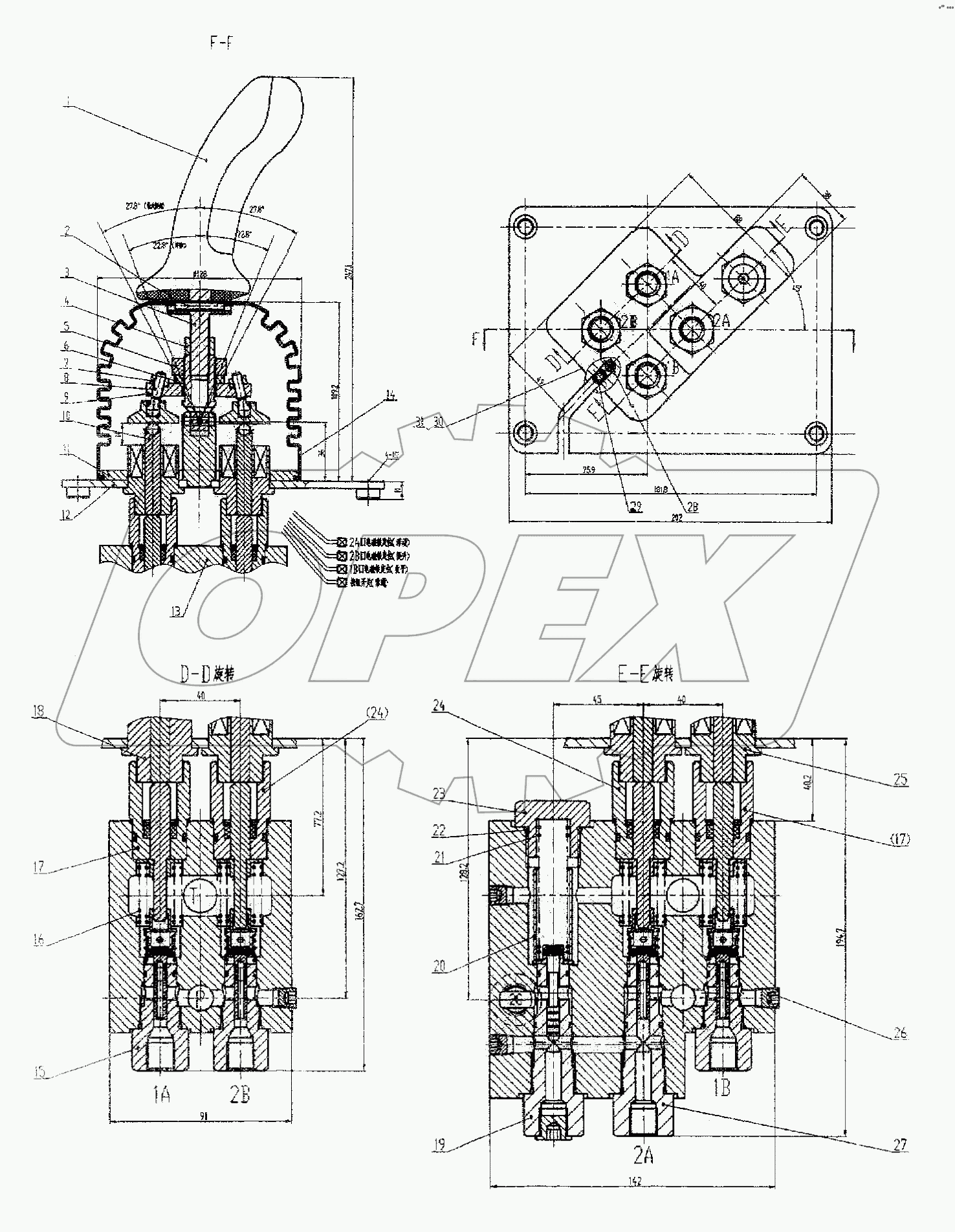 DXS-00 Single handle pilot valve