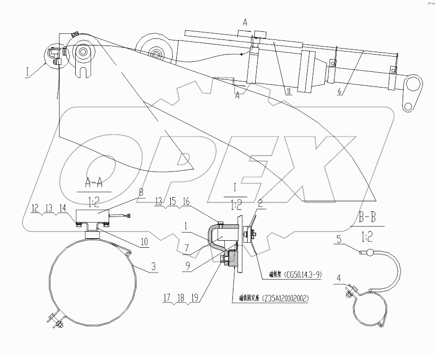 Z50F16 Bucket Positioner -Tilt Adjustment, Bucket Lift kickout