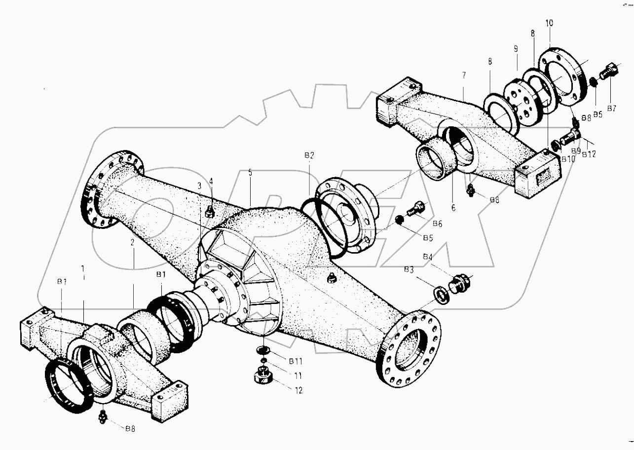Z50EII05 Rear Axle (I)