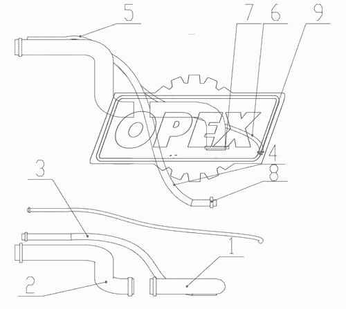 Z50G0112T7 Outlet Hose Assembly