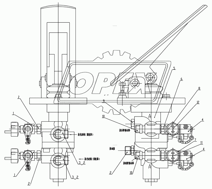 Z50G0902T1 Pedal Brake Valve Assembly