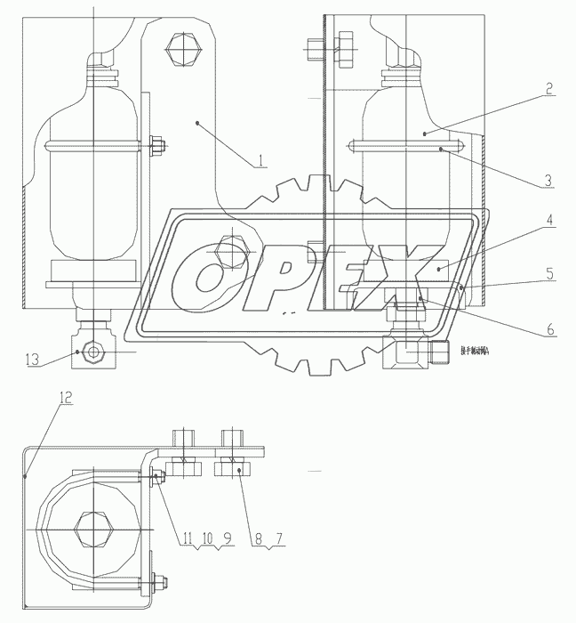 Z50G0903T1 Parking Accumulator Assembly