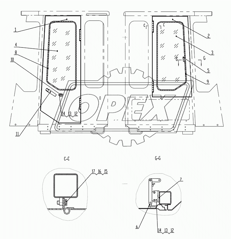 Z50E130103T38 Right Door, Z50E130102T38 Left Door