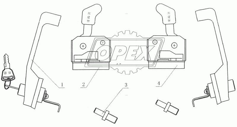 GMS502 lock assembly