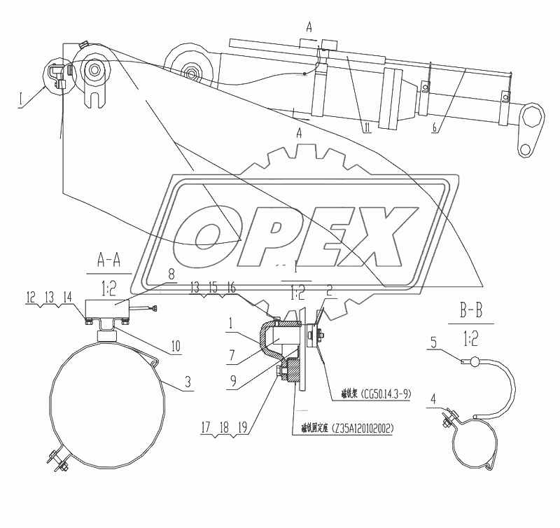 Z50F16 Bucket Positioner-Tilt Adjustment Bucket Lift kickout