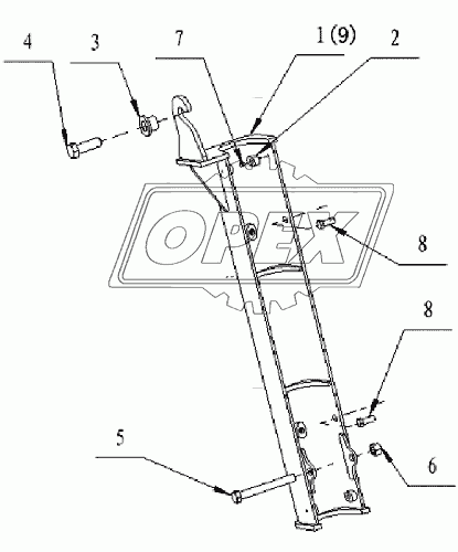 Z50G19T7 The safety support of lift cylinder