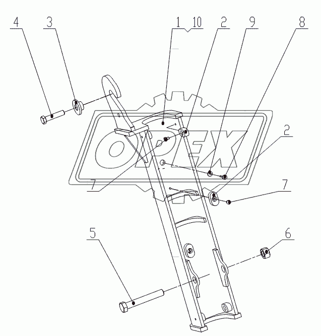 The safety support of lift cylinder