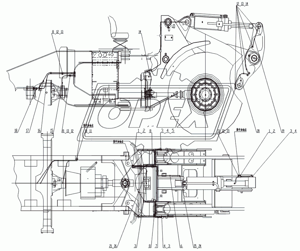 Manual Centralized Lubricating System